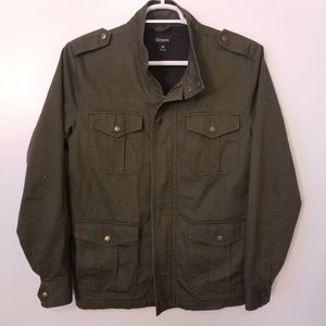 Vintage Military Olive Canvas Field Jacket
